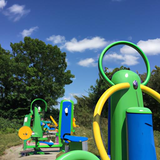 Picture Of Exercise Equipment On An Outdoor Fitness Course